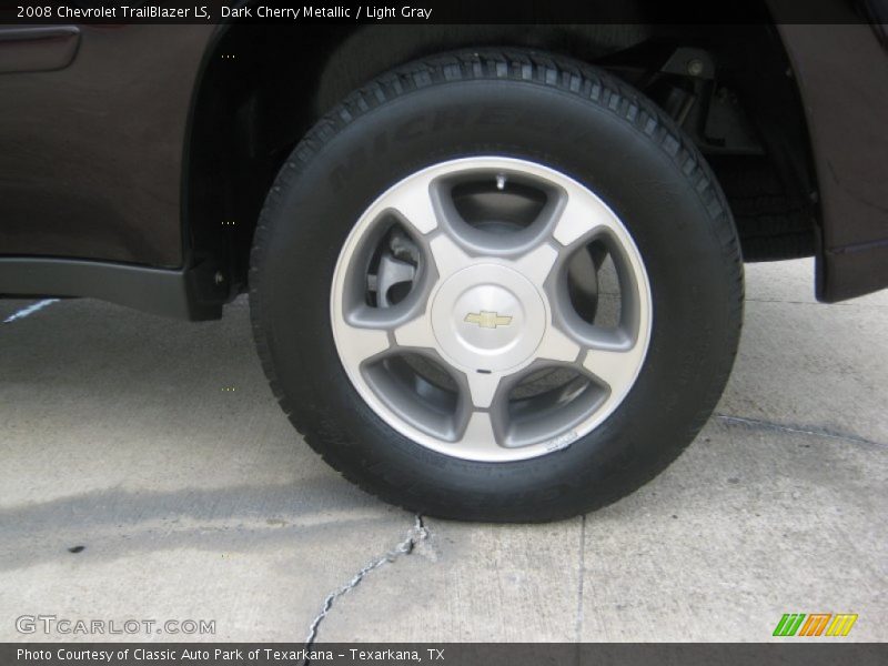 Dark Cherry Metallic / Light Gray 2008 Chevrolet TrailBlazer LS