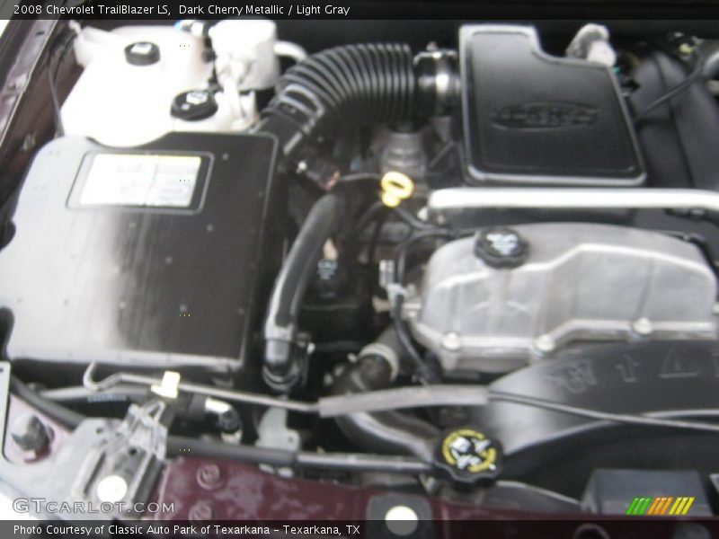 Dark Cherry Metallic / Light Gray 2008 Chevrolet TrailBlazer LS