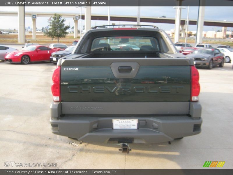 Forest Green Metallic / Graphite 2002 Chevrolet Avalanche