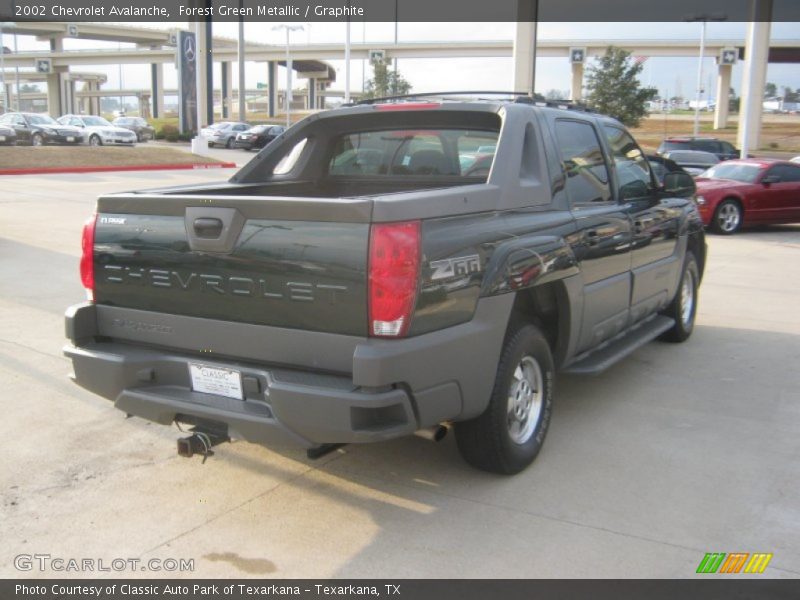 Forest Green Metallic / Graphite 2002 Chevrolet Avalanche