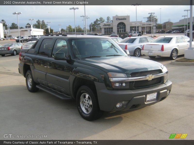 Forest Green Metallic / Graphite 2002 Chevrolet Avalanche