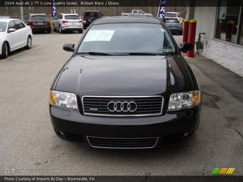 Brilliant Black / Ebony 2004 Audi A6 2.7T S-Line quattro Sedan