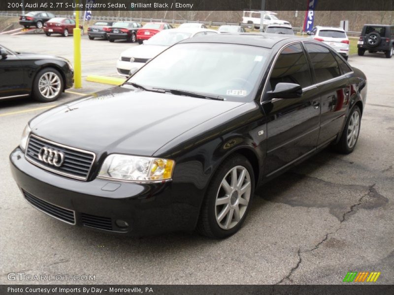 Brilliant Black / Ebony 2004 Audi A6 2.7T S-Line quattro Sedan