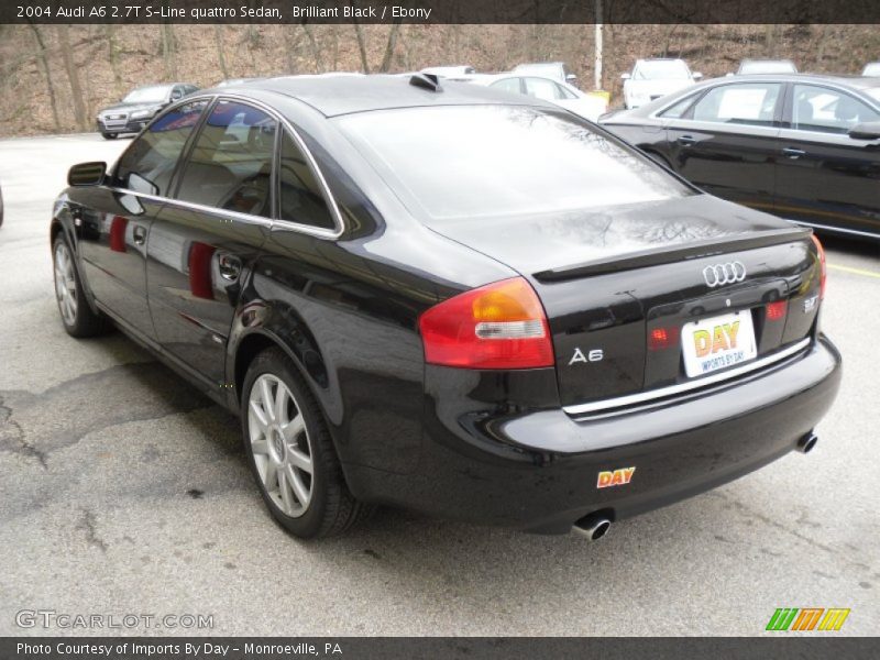 Brilliant Black / Ebony 2004 Audi A6 2.7T S-Line quattro Sedan