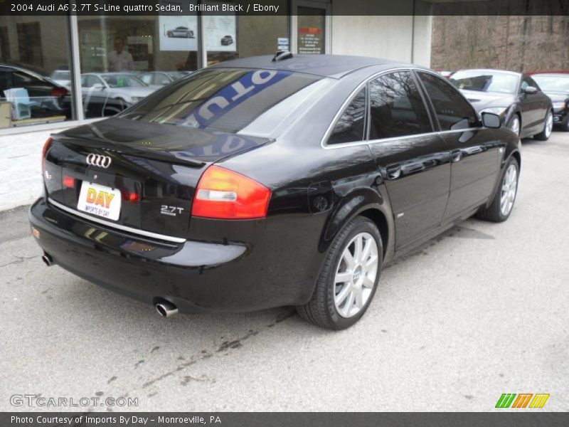 Brilliant Black / Ebony 2004 Audi A6 2.7T S-Line quattro Sedan