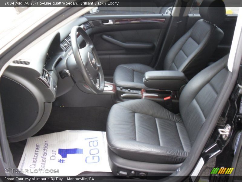 Brilliant Black / Ebony 2004 Audi A6 2.7T S-Line quattro Sedan