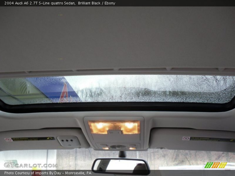 Brilliant Black / Ebony 2004 Audi A6 2.7T S-Line quattro Sedan