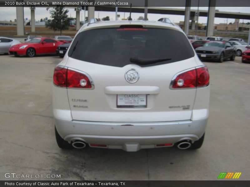 White Diamond Tricoat / Cashmere/Cocoa 2010 Buick Enclave CXL