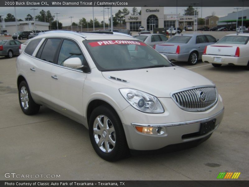 White Diamond Tricoat / Cashmere/Cocoa 2010 Buick Enclave CXL