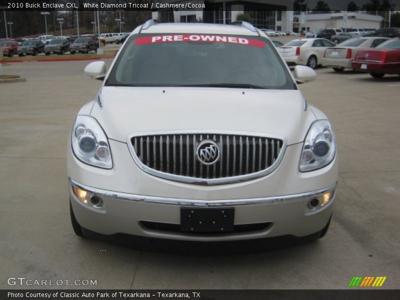 White Diamond Tricoat / Cashmere/Cocoa 2010 Buick Enclave CXL