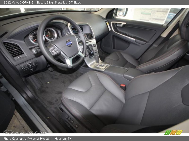 Electric Silver Metallic / Off Black 2012 Volvo XC60 3.2