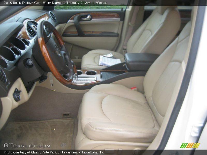 White Diamond Tricoat / Cashmere/Cocoa 2010 Buick Enclave CXL