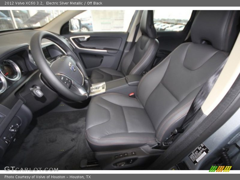 Electric Silver Metallic / Off Black 2012 Volvo XC60 3.2