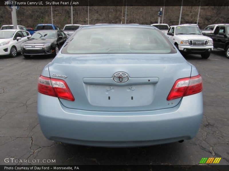 Sky Blue Pearl / Ash 2007 Toyota Camry LE
