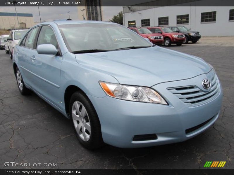 Sky Blue Pearl / Ash 2007 Toyota Camry LE