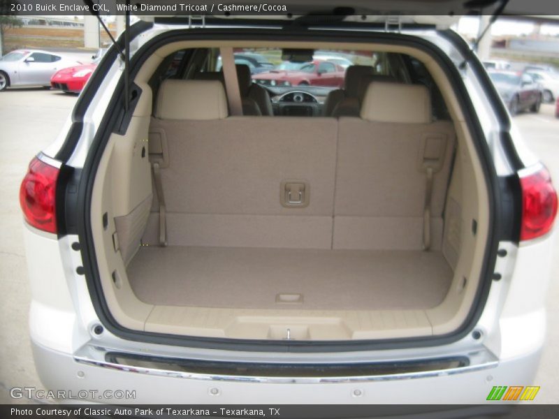 White Diamond Tricoat / Cashmere/Cocoa 2010 Buick Enclave CXL