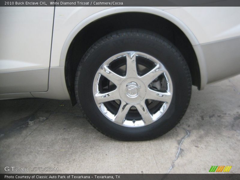 White Diamond Tricoat / Cashmere/Cocoa 2010 Buick Enclave CXL