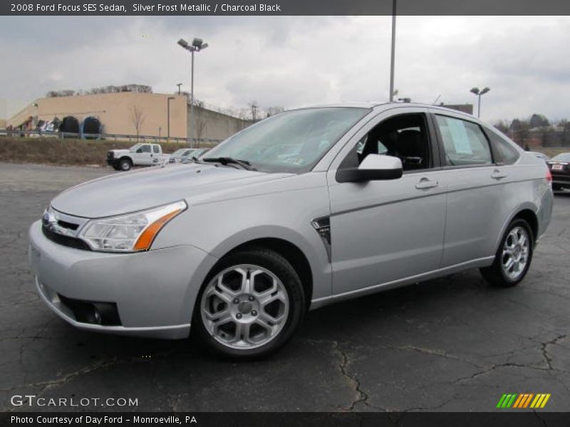 Silver Frost Metallic / Charcoal Black 2008 Ford Focus SES Sedan