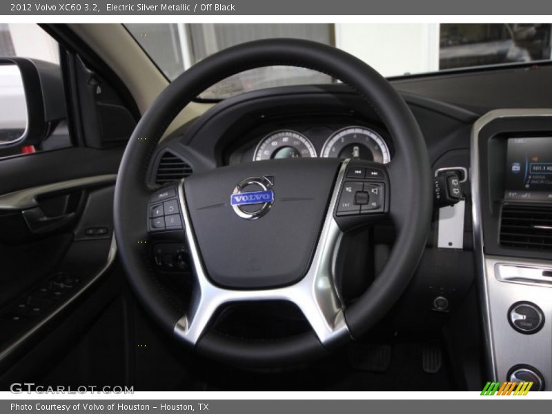 Electric Silver Metallic / Off Black 2012 Volvo XC60 3.2