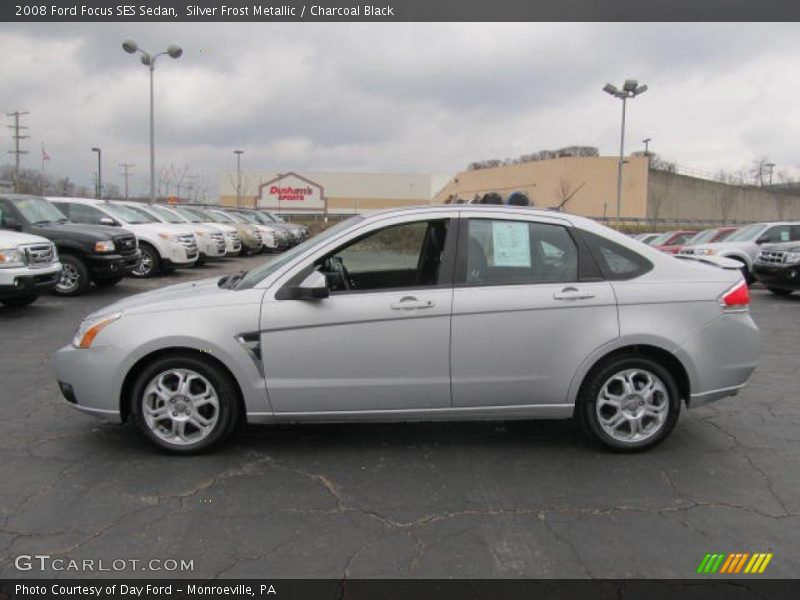 Silver Frost Metallic / Charcoal Black 2008 Ford Focus SES Sedan