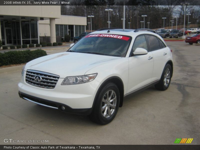 Ivory White Pearl / Wheat 2008 Infiniti FX 35