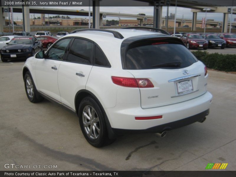 Ivory White Pearl / Wheat 2008 Infiniti FX 35