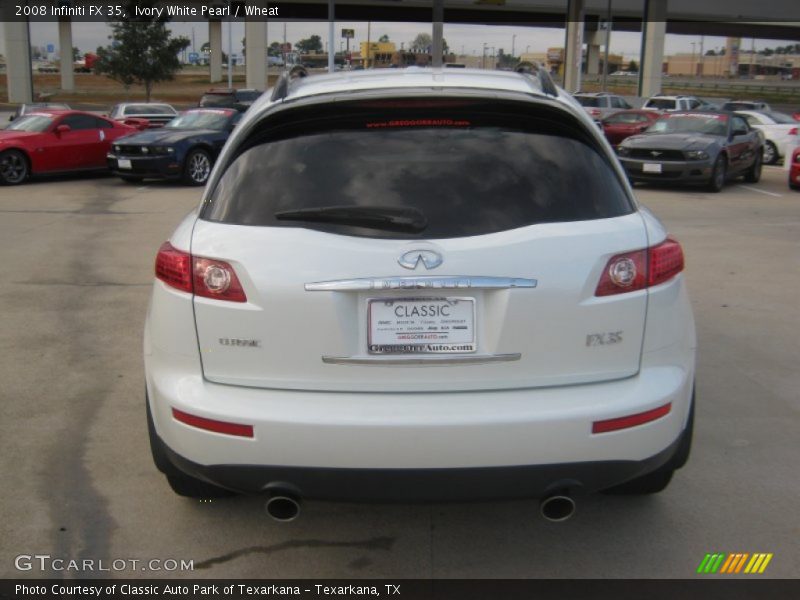 Ivory White Pearl / Wheat 2008 Infiniti FX 35