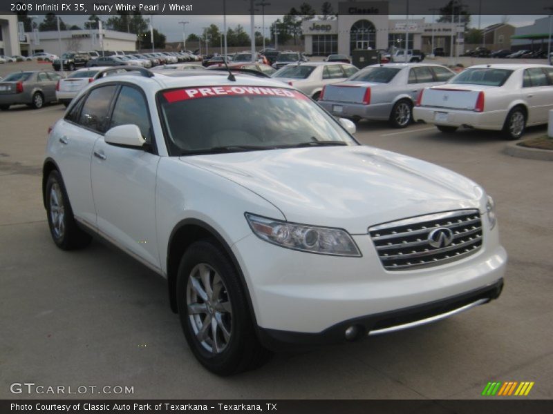 Ivory White Pearl / Wheat 2008 Infiniti FX 35