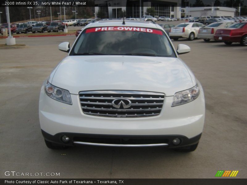 Ivory White Pearl / Wheat 2008 Infiniti FX 35