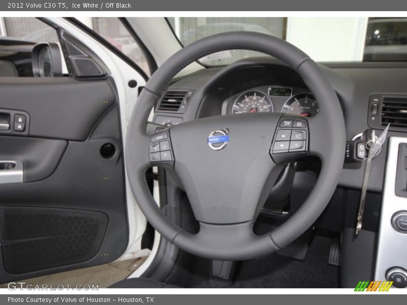 Ice White / Off Black 2012 Volvo C30 T5