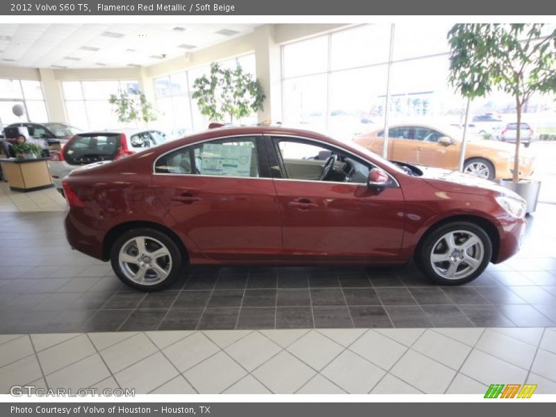 Flamenco Red Metallic / Soft Beige 2012 Volvo S60 T5