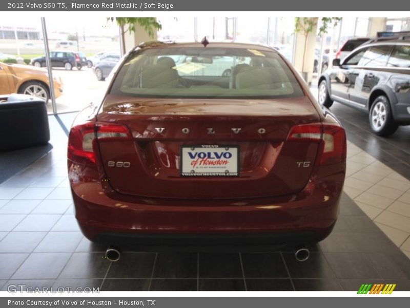 Flamenco Red Metallic / Soft Beige 2012 Volvo S60 T5