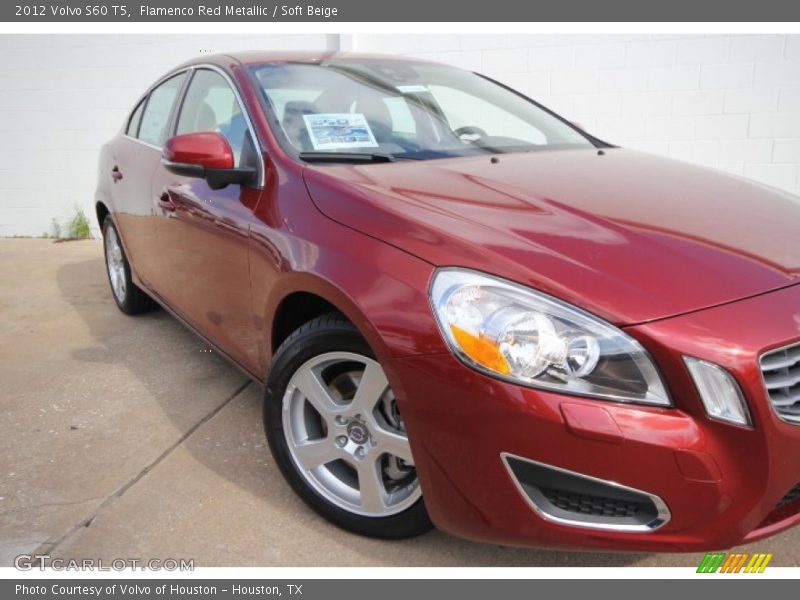 Flamenco Red Metallic / Soft Beige 2012 Volvo S60 T5