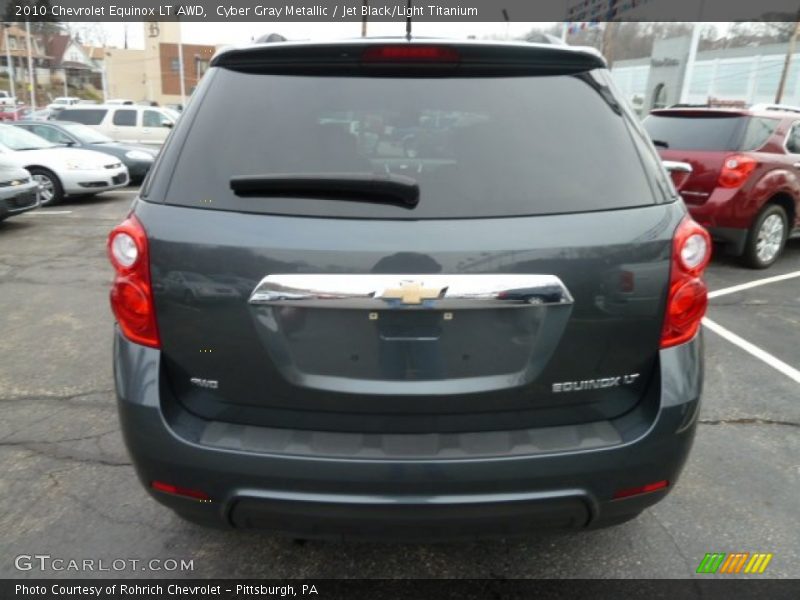 Cyber Gray Metallic / Jet Black/Light Titanium 2010 Chevrolet Equinox LT AWD
