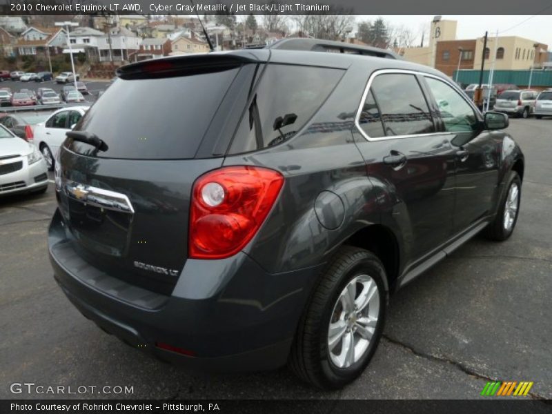 Cyber Gray Metallic / Jet Black/Light Titanium 2010 Chevrolet Equinox LT AWD