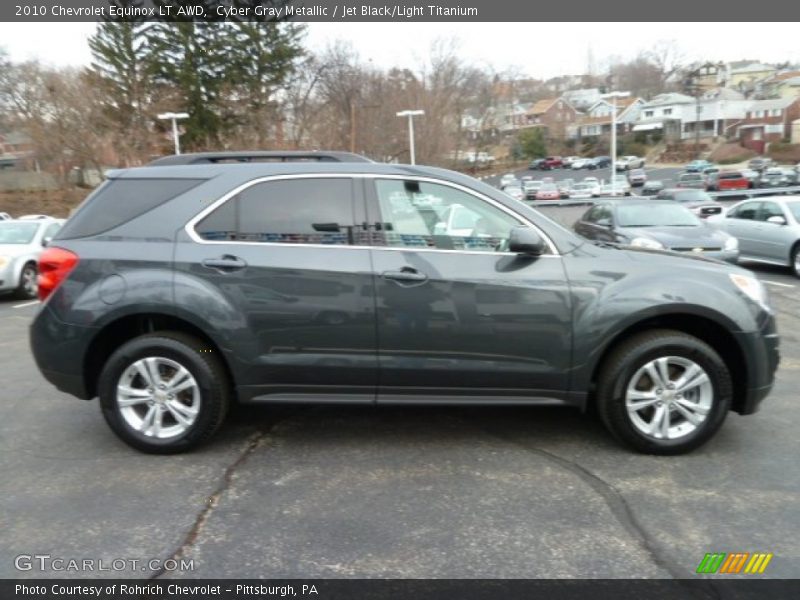 Cyber Gray Metallic / Jet Black/Light Titanium 2010 Chevrolet Equinox LT AWD