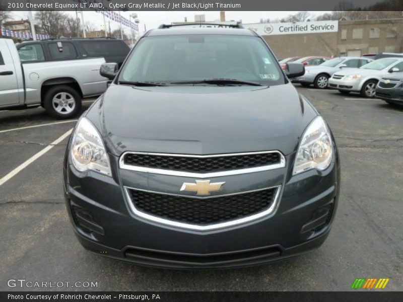 Cyber Gray Metallic / Jet Black/Light Titanium 2010 Chevrolet Equinox LT AWD