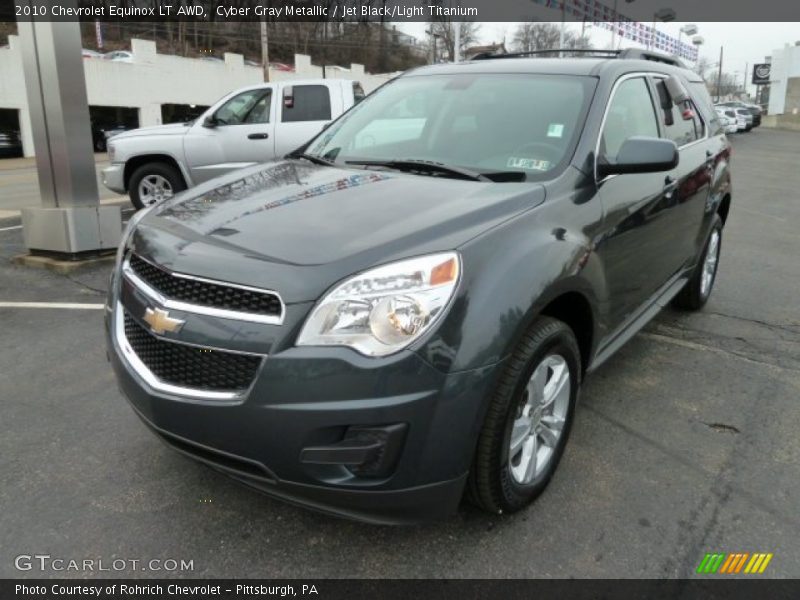 Cyber Gray Metallic / Jet Black/Light Titanium 2010 Chevrolet Equinox LT AWD