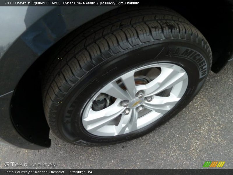 Cyber Gray Metallic / Jet Black/Light Titanium 2010 Chevrolet Equinox LT AWD