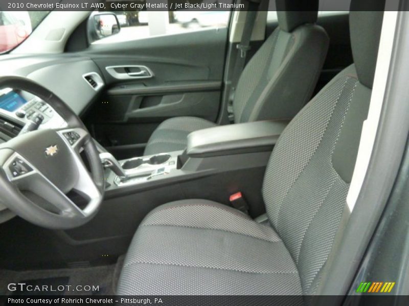 Cyber Gray Metallic / Jet Black/Light Titanium 2010 Chevrolet Equinox LT AWD