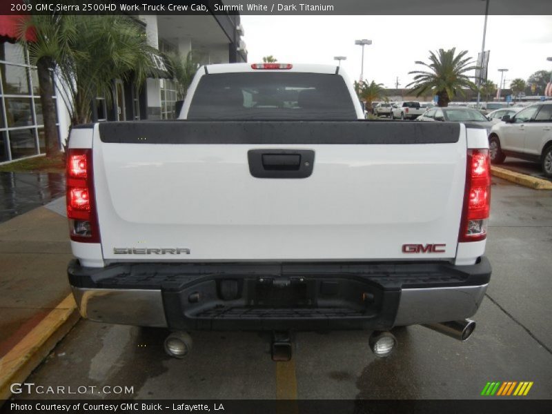 Summit White / Dark Titanium 2009 GMC Sierra 2500HD Work Truck Crew Cab