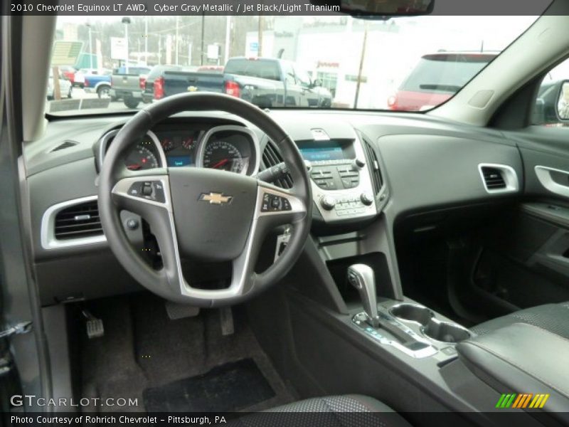 Cyber Gray Metallic / Jet Black/Light Titanium 2010 Chevrolet Equinox LT AWD
