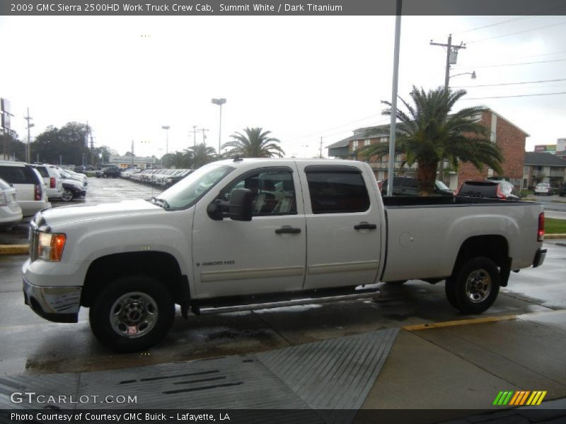 Summit White / Dark Titanium 2009 GMC Sierra 2500HD Work Truck Crew Cab