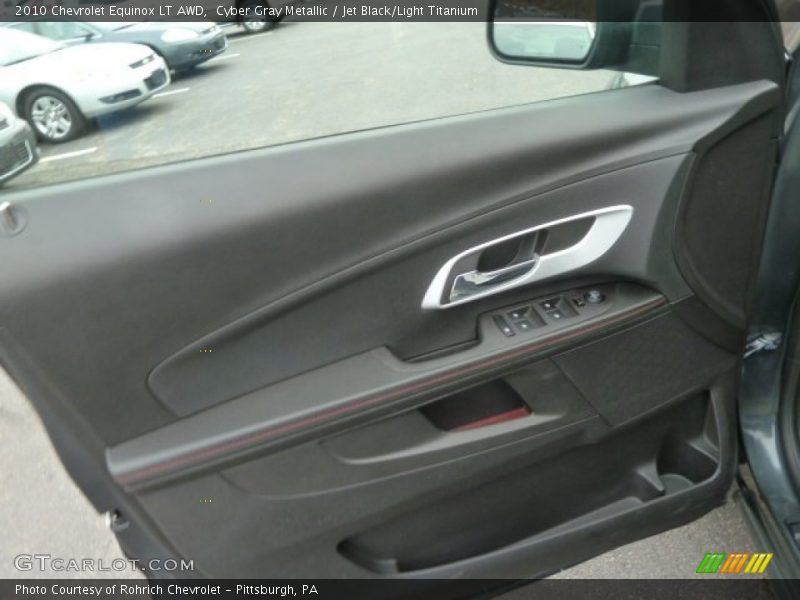 Cyber Gray Metallic / Jet Black/Light Titanium 2010 Chevrolet Equinox LT AWD