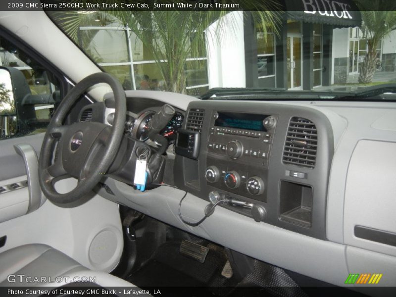 Summit White / Dark Titanium 2009 GMC Sierra 2500HD Work Truck Crew Cab