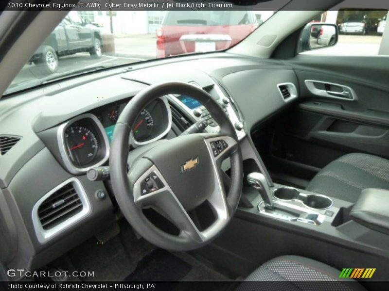 Cyber Gray Metallic / Jet Black/Light Titanium 2010 Chevrolet Equinox LT AWD