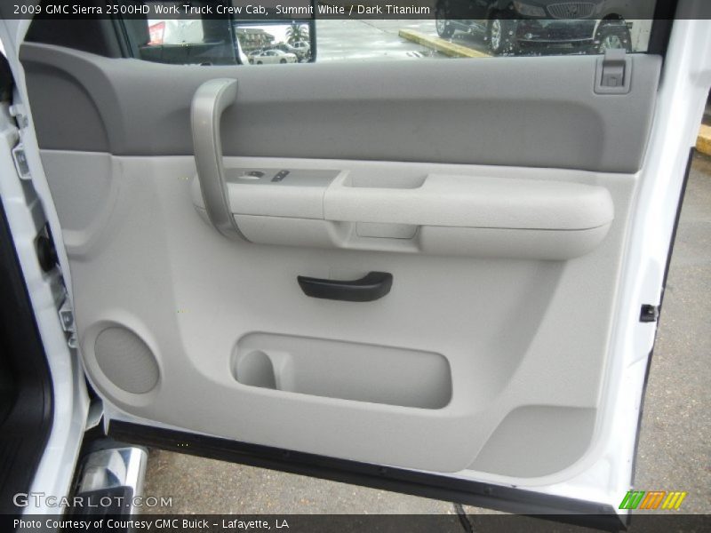 Summit White / Dark Titanium 2009 GMC Sierra 2500HD Work Truck Crew Cab