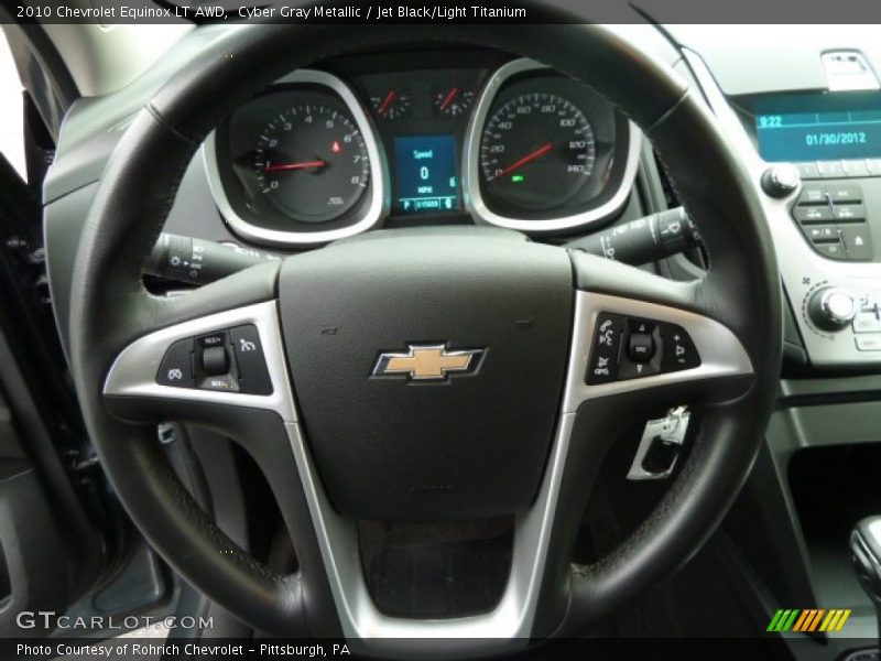 Cyber Gray Metallic / Jet Black/Light Titanium 2010 Chevrolet Equinox LT AWD