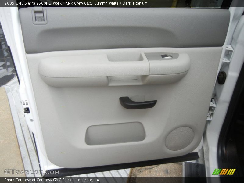 Summit White / Dark Titanium 2009 GMC Sierra 2500HD Work Truck Crew Cab