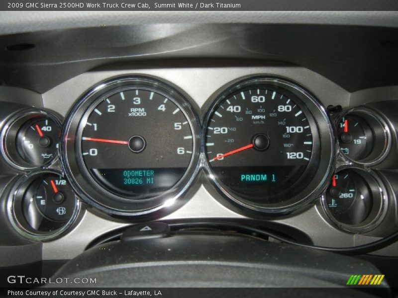 Summit White / Dark Titanium 2009 GMC Sierra 2500HD Work Truck Crew Cab